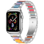 สายรัดนาฬิกาโลหะเรซินลูกปัดสามเม็ด xDfind สำหรับ Apple Watch 42 / 44 / 45 / 46 / 49mm, สำหรับ Apple Watch 38 / 40 / 41 / S10 42mm