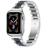 สายรัดนาฬิกาโลหะเรซินลูกปัดสามเม็ด xDfind สำหรับ Apple Watch 42 / 44 / 45 / 46 / 49mm, สำหรับ Apple Watch 38 / 40 / 41 / S10 42mm