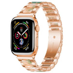 สายรัดนาฬิกาโลหะเรซินลูกปัดสามเม็ด xDfind สำหรับ Apple Watch 42 / 44 / 45 / 46 / 49mm, สำหรับ Apple Watch 38 / 40 / 41 / S10 42mm