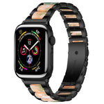 สายรัดนาฬิกาโลหะเรซินลูกปัดสามเม็ด xDfind สำหรับ Apple Watch 42 / 44 / 45 / 46 / 49mm, สำหรับ Apple Watch 38 / 40 / 41 / S10 42mm