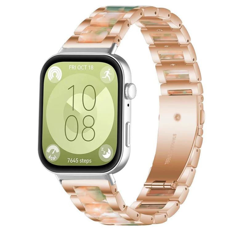 xDfind Three Beads Metal Resin Watch Band, For Huawei Watch Fit4 / Fit4 Pro / Fit3, For Huawei Band 10 / 9 / 8