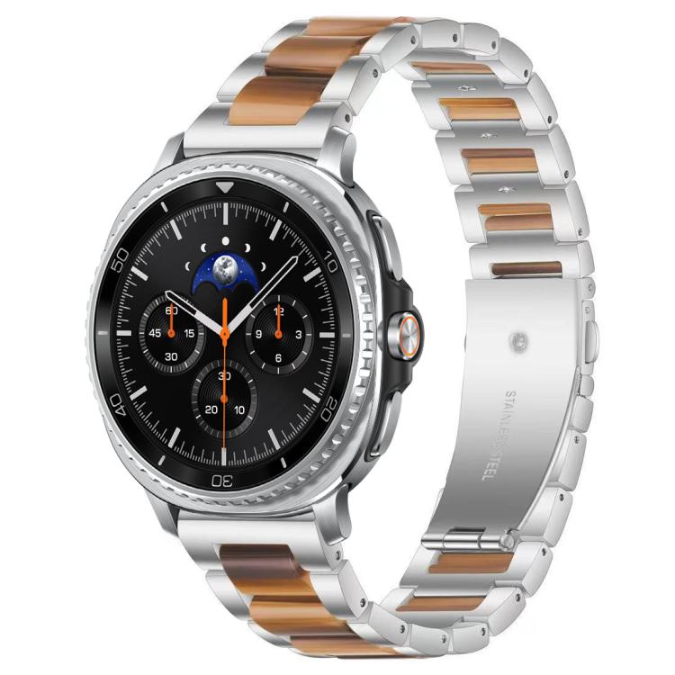 xDfind Three Beads Metal Resin Watch Band, For Samsung Galaxy Watch Ultra/Ultra 2025, For Samsung Galaxy Watch8 / 8 Classic, For Samsung Galaxy Watch 7 / 6 / 5 / FE