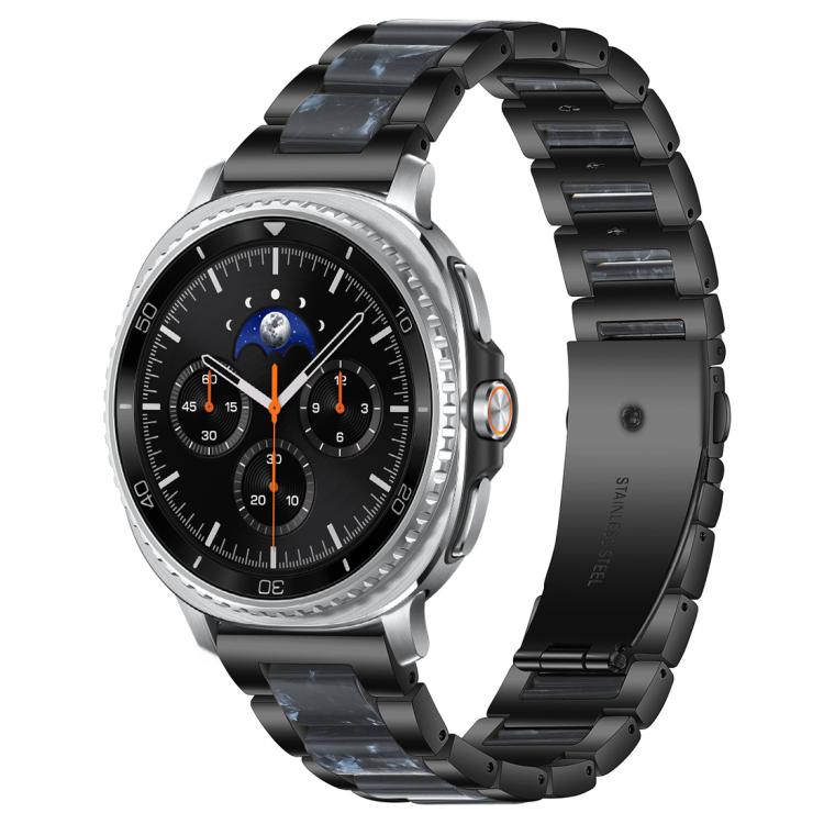 xDfind Three Beads Metal Resin Watch Band, For Samsung Galaxy Watch Ultra/Ultra 2025, For Samsung Galaxy Watch8 / 8 Classic, For Samsung Galaxy Watch 7 / 6 / 5 / FE