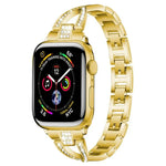 สายรัดนาฬิกาโลหะเพชรรูปตัว X แถวเดียว xDfind สำหรับ Apple Watch 42 / 44 / 45 / 46 / 49mm, สำหรับ Apple Watch 38 / 40 / 41 / S10 42mm