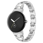 xDfind สายนาฬิกาโลหะรูปเพชรแถวเดียวรูปตัว X สำหรับ Google Pixel Watch 4 / 3 / 2 / 1 41mm