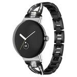 xDfind สายนาฬิกาโลหะรูปเพชรแถวเดียวรูปตัว X สำหรับ Google Pixel Watch 4 / 3 / 2 / 1 41mm