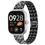 xDfind Five Beads Full Diamond Metal Watch Band, For Xiaomi Band 9 Pro/8 Pro/Redmi Watch6/5/4