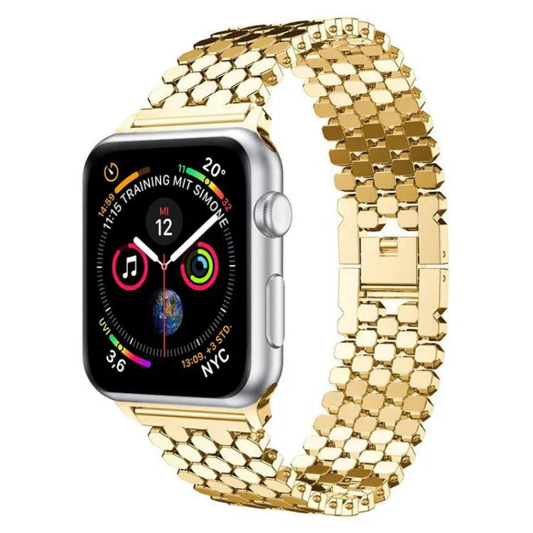 สายรัดนาฬิกาโลหะลายเกล็ดปลา xDfind สำหรับ Apple Watch 42 / 44 / 45 / 46 / 49mm, สำหรับ Apple Watch 38 / 40 / 41 / S11 42mm