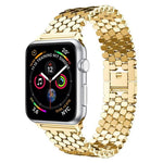สายรัดนาฬิกาโลหะลายเกล็ดปลา xDfind สำหรับ Apple Watch 42 / 44 / 45 / 46 / 49mm, สำหรับ Apple Watch 38 / 40 / 41 / S11 42mm