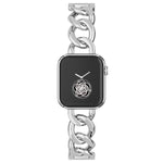 สายรัดนาฬิกาโลหะโซ่ผ้ายีนส์ xDfind สำหรับ Apple Watch 42 / 44 / 45 / 46 / 49mm