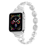 สายรัดนาฬิกาโลหะสแตนเลสสตีลเพชร xDfind สำหรับ Apple Watch 42 / 44 / 45 / 46 / 49mm, สำหรับ Apple Watch 38 / 40 / 41 / S10 42mm
