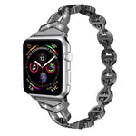 สายรัดนาฬิกาโลหะสแตนเลสสตีลเพชร xDfind สำหรับ Apple Watch 42 / 44 / 45 / 46 / 49mm, สำหรับ Apple Watch 38 / 40 / 41 / S10 42mm