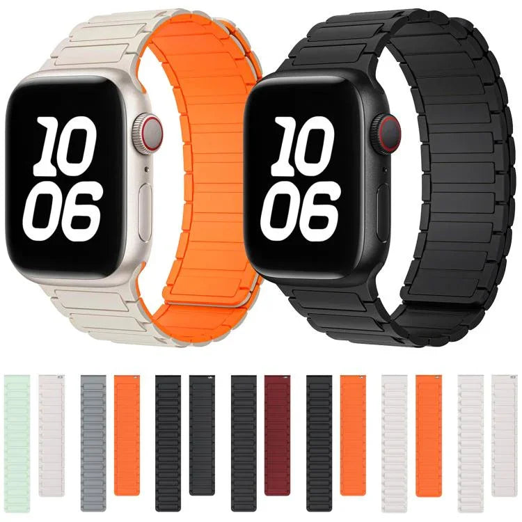 สายรัดนาฬิกาซิลิโคนแม่เหล็กรูปตัว I xDfind สำหรับ Apple Watch 42 / 44 / 45 / 46 / 49mm, สำหรับ Apple Watch 38 / 40 / 41 / S10 42mm
