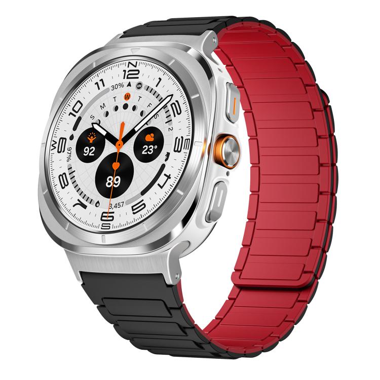 xDfind I-shaped Magnetic Silicone Watch Band, For Samsung Galaxy Watch Ultra / Ultra 2025, For Samsung Galaxy Watch8 / 8 Classic