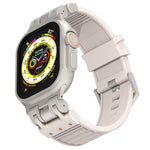 สายรัดนาฬิกาซิลิโคนลาย Mecha Stripe สำหรับ Apple Watch 46mm / 49mm / 45mm / 44mm