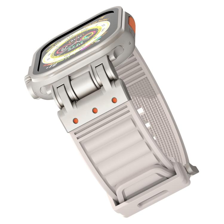 สายรัดนาฬิกาซิลิโคนลาย Mecha Stripe สำหรับ Apple Watch 46mm / 49mm / 45mm / 44mm