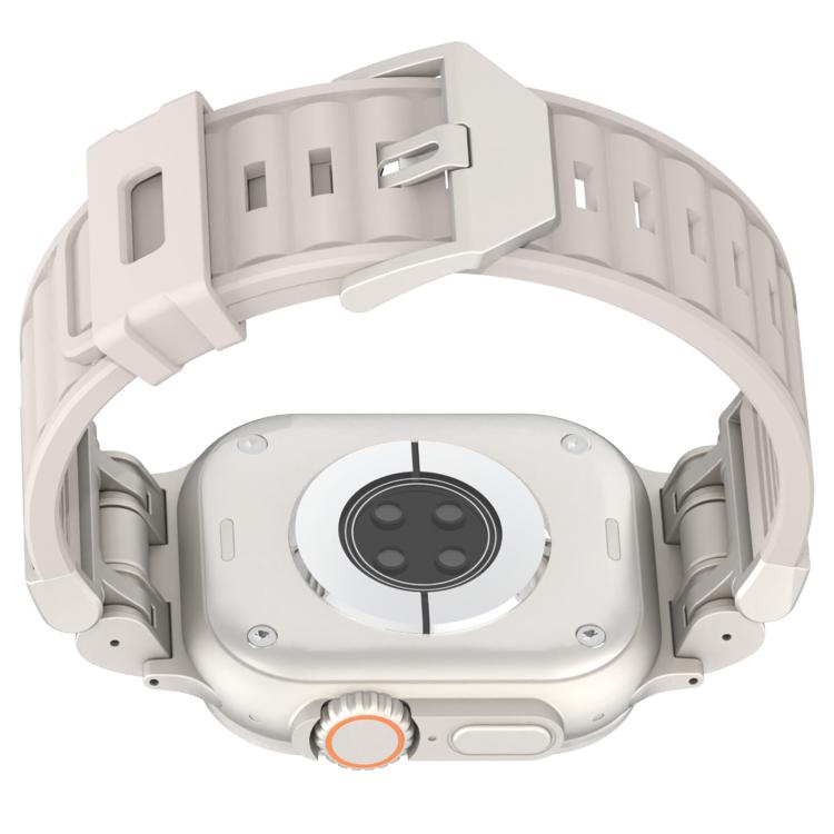 สายรัดนาฬิกาซิลิโคนลาย Mecha Stripe สำหรับ Apple Watch 46mm / 49mm / 45mm / 44mm