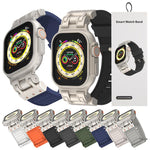 สายรัดนาฬิกาซิลิโคนลาย Mecha Stripe สำหรับ Apple Watch 46mm / 49mm / 45mm / 44mm
