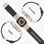 สายรัดนาฬิกาซิลิโคนลาย Mecha Stripe สำหรับ Apple Watch 46mm / 49mm / 45mm / 44mm