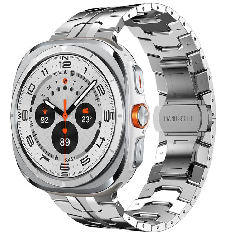 สายรัดนาฬิกาสแตนเลส xDfind แบบหัวเข็มขัดผีเสื้อ สำหรับ Samsung Galaxy Watch Ultra / Ultra 2025, สำหรับ Samsung Galaxy Watch8 / 8 Classic