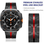สายรัดนาฬิกาสแตนเลส xDfind แบบหัวเข็มขัดผีเสื้อ สำหรับ Samsung Galaxy Watch Ultra / Ultra 2025, สำหรับ Samsung Galaxy Watch8 / 8 Classic