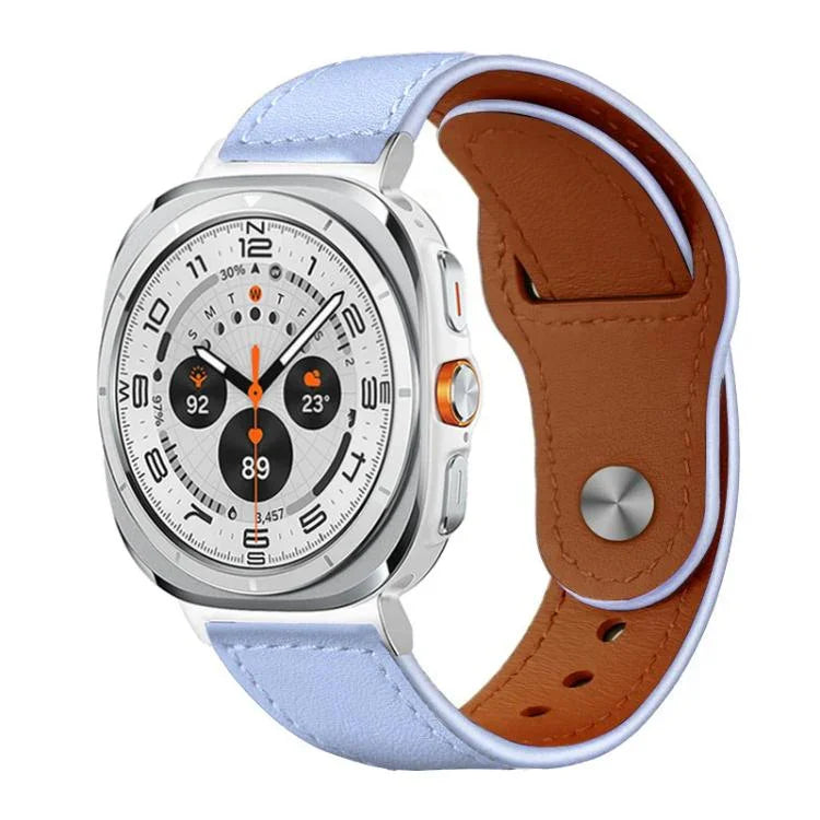 สายรัดนาฬิกาหนังแท้ xDfind แบบหัวเข็มขัดหมุด สำหรับ Samsung Galaxy Watch Ultra / Ultra 2025, สำหรับ Samsung Galaxy Watch8 / 8 Classic