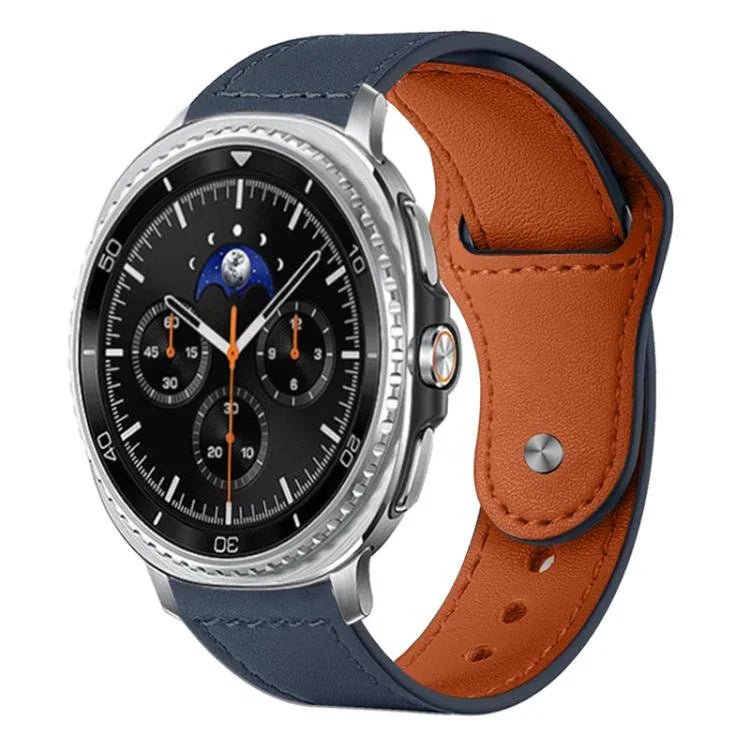 สายรัดนาฬิกาหนังแท้ xDfind แบบหัวเข็มขัดหมุด สำหรับ Samsung Galaxy Watch Ultra / Ultra 2025, สำหรับ Samsung Galaxy Watch8 / 8 Classic