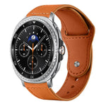 สายรัดนาฬิกาหนังแท้ xDfind แบบหัวเข็มขัดหมุด สำหรับ Samsung Galaxy Watch Ultra / Ultra 2025, สำหรับ Samsung Galaxy Watch8 / 8 Classic