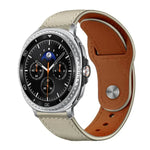 สายรัดนาฬิกาหนังแท้ xDfind แบบหัวเข็มขัดหมุด สำหรับ Samsung Galaxy Watch Ultra / Ultra 2025, สำหรับ Samsung Galaxy Watch8 / 8 Classic