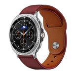 สายรัดนาฬิกาหนังแท้ xDfind แบบหัวเข็มขัดหมุด สำหรับ Samsung Galaxy Watch Ultra / Ultra 2025, สำหรับ Samsung Galaxy Watch8 / 8 Classic
