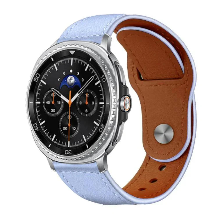 สายรัดนาฬิกาหนังแท้ xDfind แบบหัวเข็มขัดหมุด สำหรับ Samsung Galaxy Watch Ultra / Ultra 2025, สำหรับ Samsung Galaxy Watch8 / 8 Classic