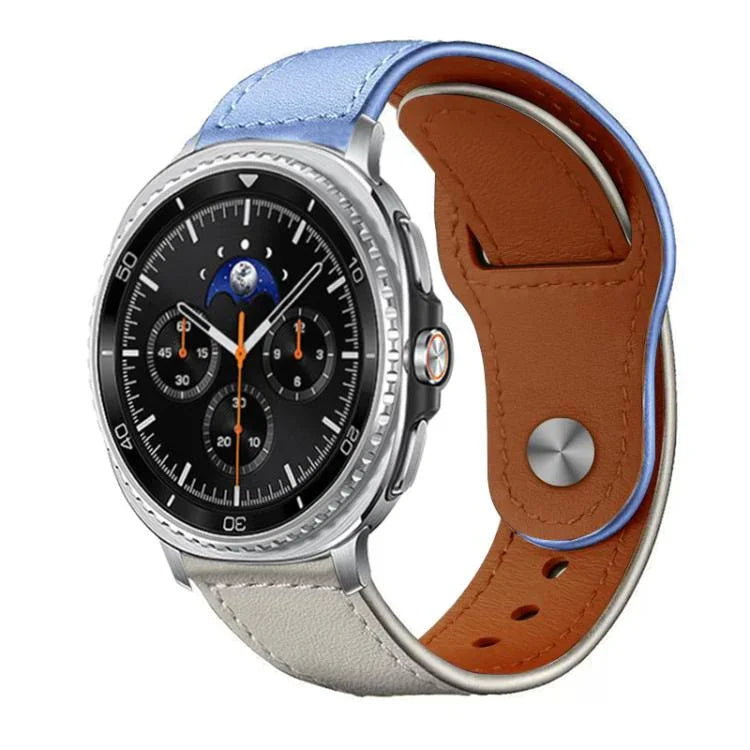สายรัดนาฬิกาหนังแท้ xDfind แบบหัวเข็มขัดหมุด สำหรับ Samsung Galaxy Watch Ultra / Ultra 2025, สำหรับ Samsung Galaxy Watch8 / 8 Classic
