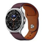 สายรัดนาฬิกาหนังแท้ xDfind แบบหัวเข็มขัดหมุด สำหรับ Samsung Galaxy Watch Ultra / Ultra 2025, สำหรับ Samsung Galaxy Watch8 / 8 Classic