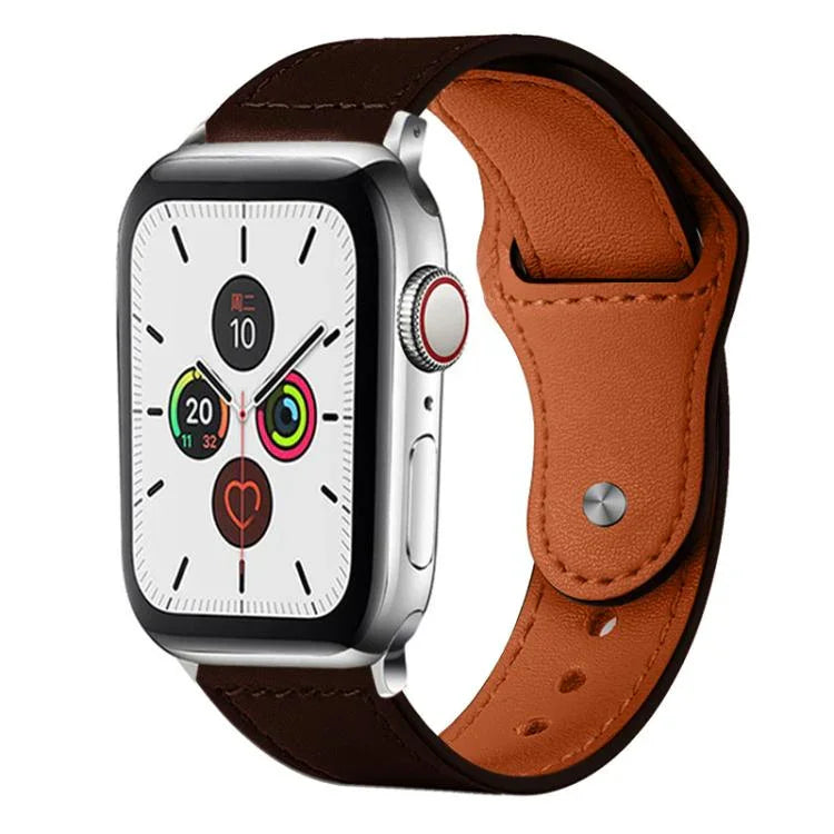 สายรัดนาฬิกาหนังแท้หัวเข็มขัดหมุด xDfind สำหรับ Apple Watch 42 / 44 / 45 / 46 / 49mm, สำหรับ Apple Watch 38 / 40 / 41 / S10 42mm