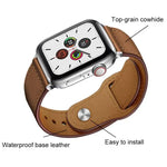 สายรัดนาฬิกาหนังแท้หัวเข็มขัดหมุด xDfind สำหรับ Apple Watch 42 / 44 / 45 / 46 / 49mm, สำหรับ Apple Watch 38 / 40 / 41 / S10 42mm