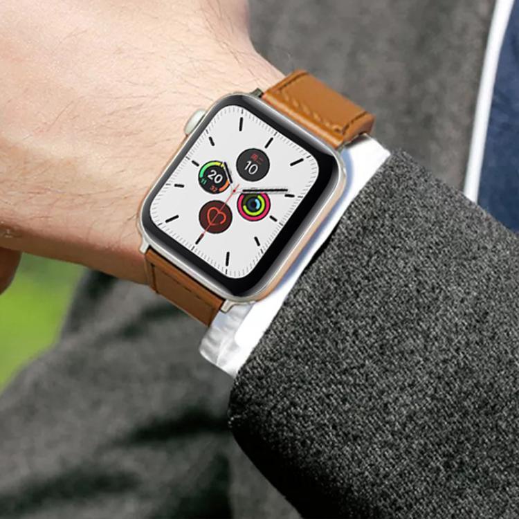 สายรัดนาฬิกาหนังแท้หัวเข็มขัดหมุด xDfind สำหรับ Apple Watch 42 / 44 / 45 / 46 / 49mm, สำหรับ Apple Watch 38 / 40 / 41 / S10 42mm