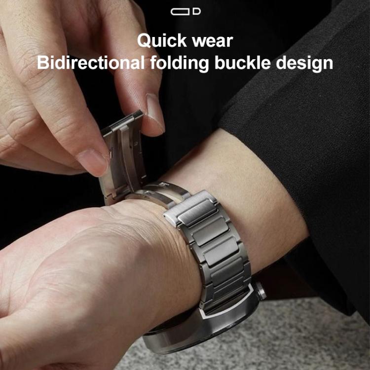 xDfind I-Shaped Buckle Stainless Steel Watch Band, For Amazfit T-Rex 3