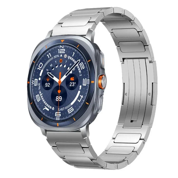 สายรัดนาฬิกาสแตนเลส xDfind แบบหัวเข็มขัดรูปตัว I สำหรับ Samsung Galaxy Watch Ultra/Ultra 2025, สำหรับ Samsung Galaxy Watch8 / 8 Classic