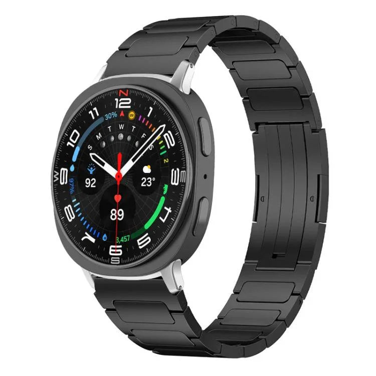 สายรัดนาฬิกาสแตนเลส xDfind แบบหัวเข็มขัดรูปตัว I สำหรับ Samsung Galaxy Watch Ultra/Ultra 2025, สำหรับ Samsung Galaxy Watch8 / 8 Classic