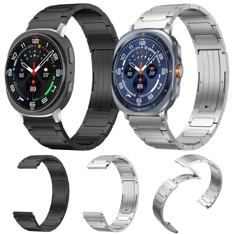 สายรัดนาฬิกาสแตนเลส xDfind แบบหัวเข็มขัดรูปตัว I สำหรับ Samsung Galaxy Watch Ultra/Ultra 2025, สำหรับ Samsung Galaxy Watch8 / 8 Classic