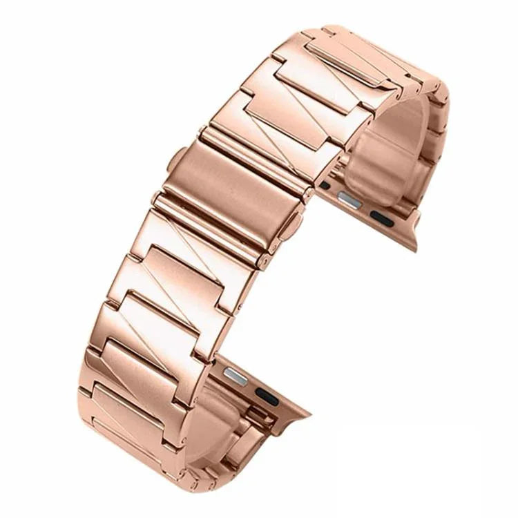 สายรัดนาฬิกาโลหะสแตนเลสสตีลแบบขั้นบันได xDfind สำหรับ Apple Watch 42 / 44 / 45 / 46 / 49mm, สำหรับ Apple Watch 38 / 40 / 41 / S10 42mm