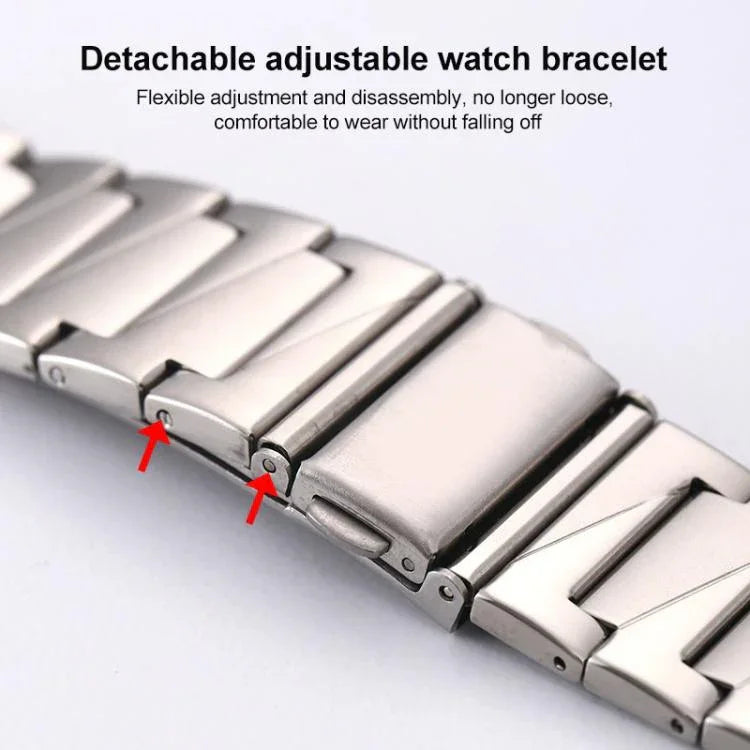 สายรัดนาฬิกาโลหะสแตนเลสสตีลแบบขั้นบันได xDfind สำหรับ Apple Watch 42 / 44 / 45 / 46 / 49mm, สำหรับ Apple Watch 38 / 40 / 41 / S10 42mm