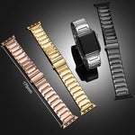 สายรัดนาฬิกาโลหะสแตนเลสสตีลแบบขั้นบันได xDfind สำหรับ Apple Watch 42 / 44 / 45 / 46 / 49mm, สำหรับ Apple Watch 38 / 40 / 41 / S10 42mm