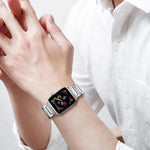 สายรัดนาฬิกาโลหะสแตนเลสสตีลแบบขั้นบันได xDfind สำหรับ Apple Watch 42 / 44 / 45 / 46 / 49mm, สำหรับ Apple Watch 38 / 40 / 41 / S10 42mm