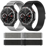 xDfind Milanese Parachute Buckle Stainless Steel Watch Band, For Amazfit T-Rex 3