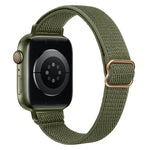 สายรัดนาฬิกาไนลอนยืดหยุ่นเอวเล็ก xDfind Ladder Buckle สำหรับ Apple Watch 42 / 44 / 45 / 46 / 49 มม. สำหรับ Apple Watch 38 / 40 / 41 / S10 42 มม.