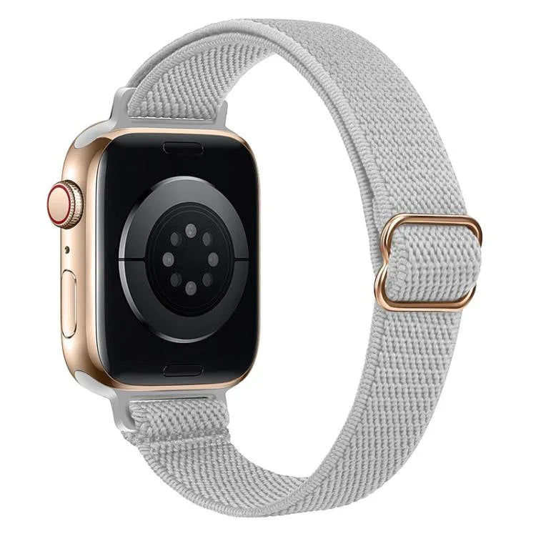 สายรัดนาฬิกาไนลอนยืดหยุ่นเอวเล็ก xDfind Ladder Buckle สำหรับ Apple Watch 42 / 44 / 45 / 46 / 49 มม. สำหรับ Apple Watch 38 / 40 / 41 / S10 42 มม.