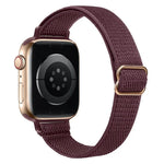 สายรัดนาฬิกาไนลอนยืดหยุ่นเอวเล็ก xDfind Ladder Buckle สำหรับ Apple Watch 42 / 44 / 45 / 46 / 49 มม. สำหรับ Apple Watch 38 / 40 / 41 / S10 42 มม.