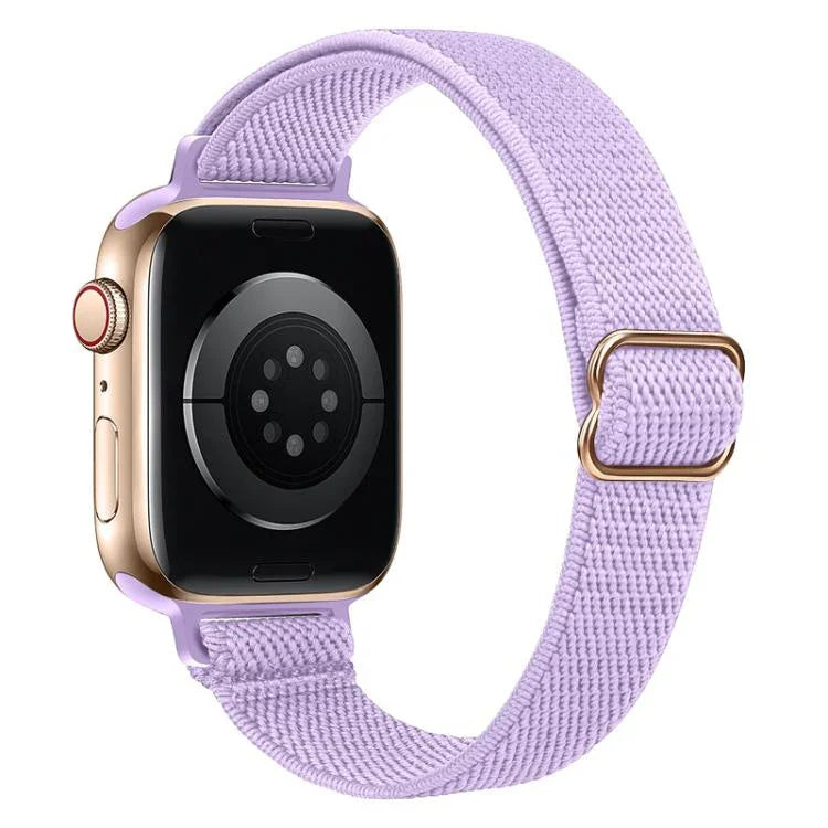 สายรัดนาฬิกาไนลอนยืดหยุ่นเอวเล็ก xDfind Ladder Buckle สำหรับ Apple Watch 42 / 44 / 45 / 46 / 49 มม. สำหรับ Apple Watch 38 / 40 / 41 / S10 42 มม.