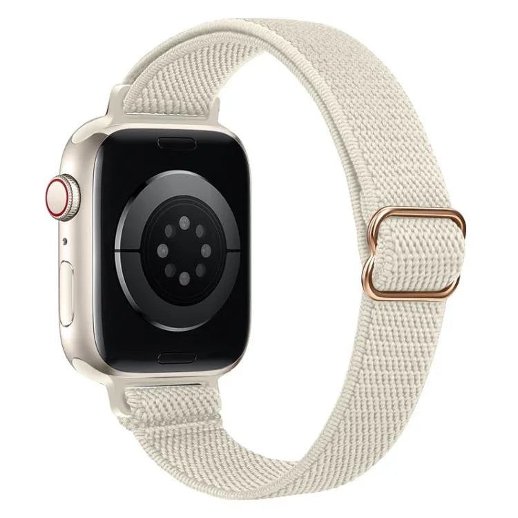สายรัดนาฬิกาไนลอนยืดหยุ่นเอวเล็ก xDfind Ladder Buckle สำหรับ Apple Watch 42 / 44 / 45 / 46 / 49 มม. สำหรับ Apple Watch 38 / 40 / 41 / S10 42 มม.
